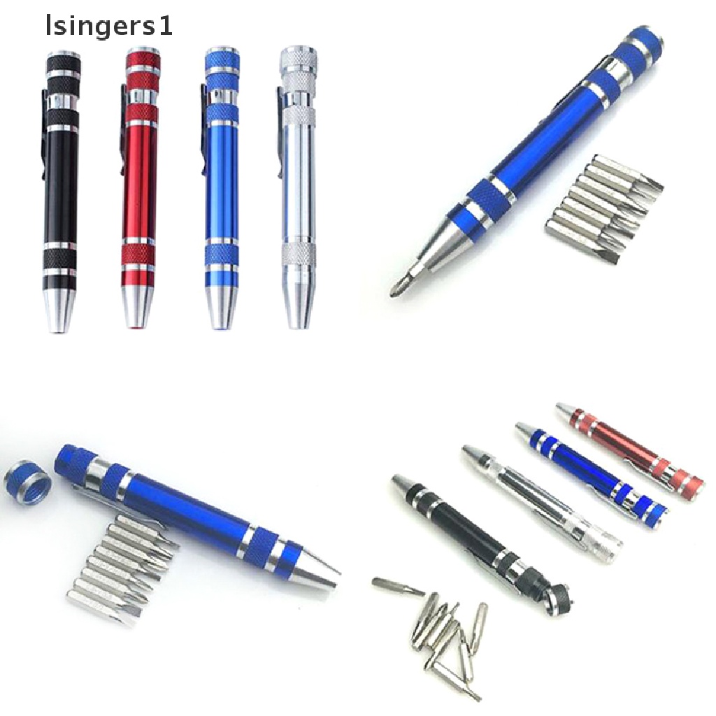 (lsingers1) 8 In 1 Pen Obeng Presisi Mini Multifungsi Untuk Reparasi