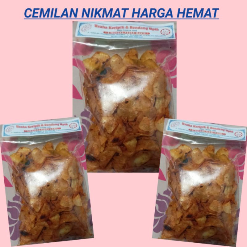 

Snack Cemilan Keripik Cabe Uk 250gr