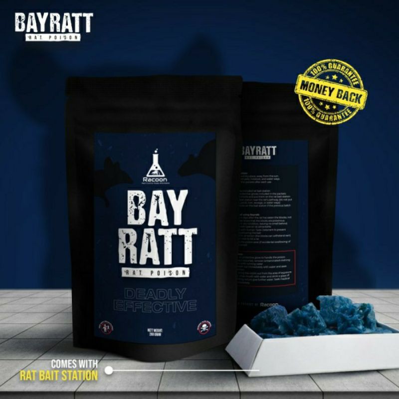 RACOON BAYRATT 200gr (Free 25gr) | Racun Tikus Mati Kering