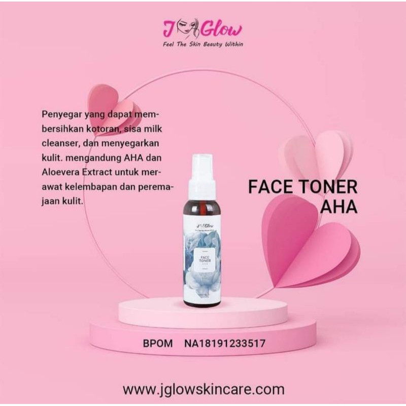 Jglow Skincare Perawatan Wajah Toner AHA Whitening