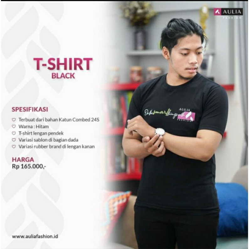 TShirt Black Aulia Fashion