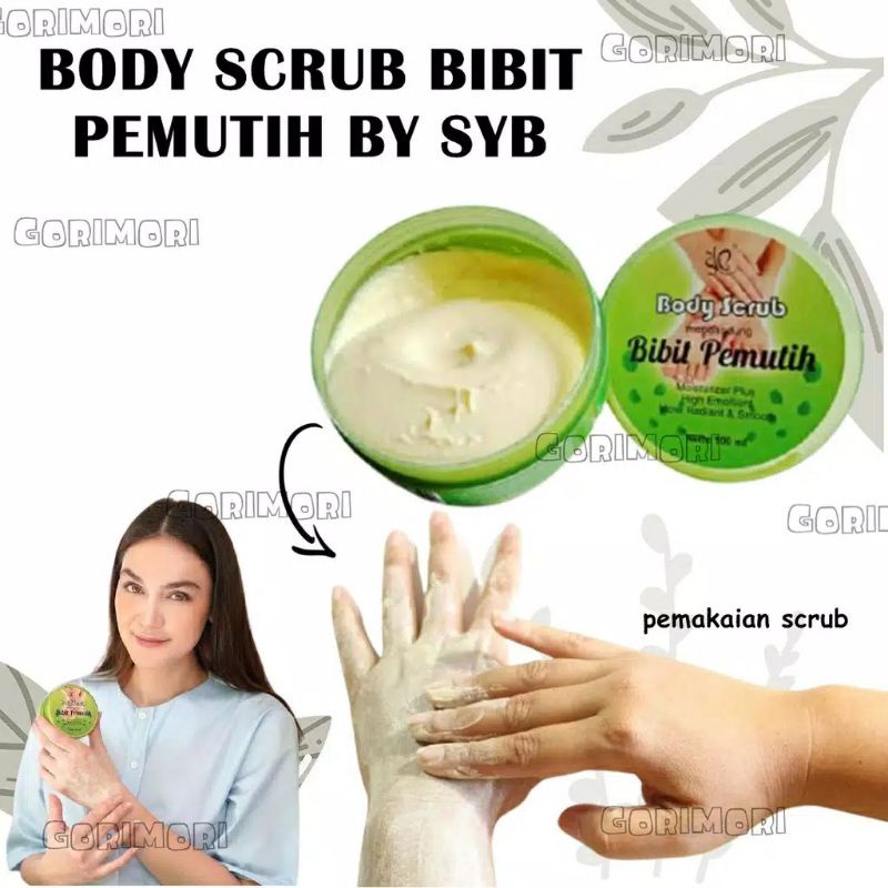 BODY SCRUB PEMUTIH 3 HARI - SYB BODY SCRUB BIBIT PEMUTIH BPOM 100ML - LULUR BIBIT PEMUTIH