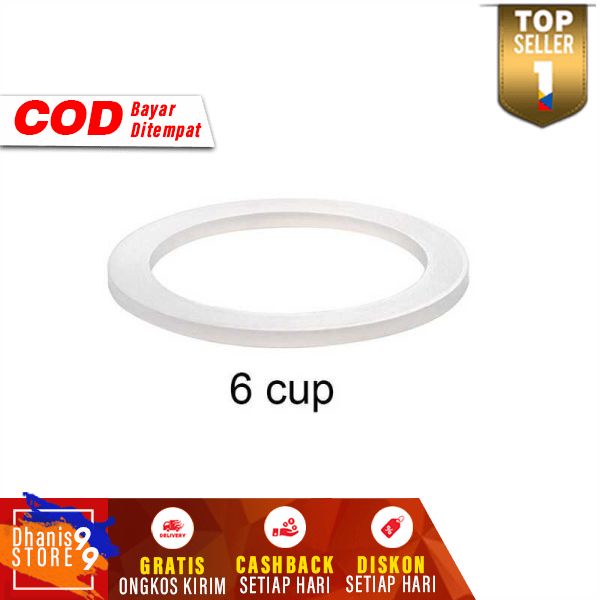 Silicone Seal Ring Gasket Replacement for Moka Pot Unik Minimalis Cincin Silikon Aksesoris Mesin Kopi Berkualitas