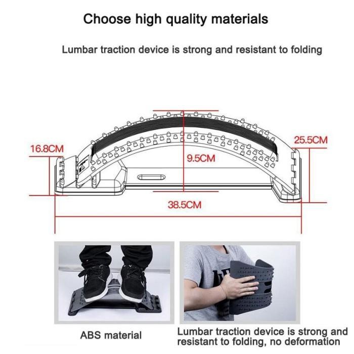 Jual Amkee Sandaran Lumbar Spinal Stretching Support Terapi Sakit Pinggang Original