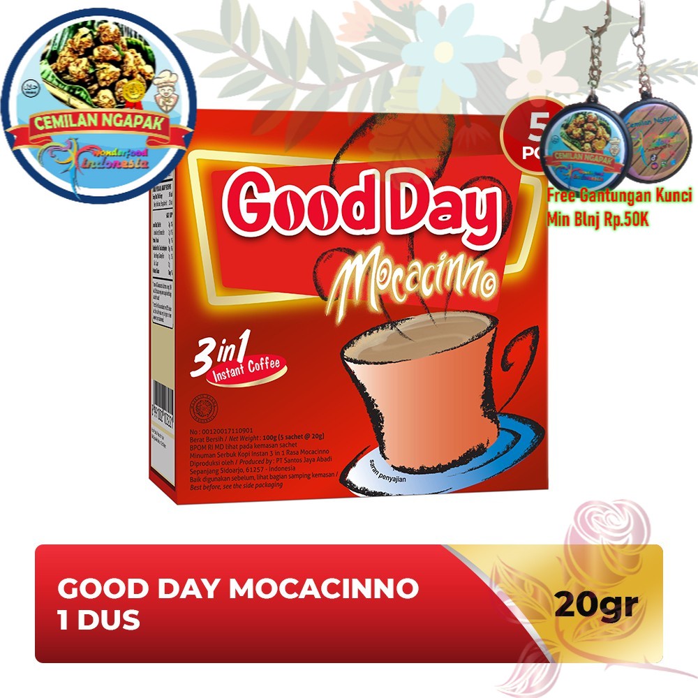 

GOOD DAY Mocacinno 1 Dus (5 x 20 gr) Kopi Santai