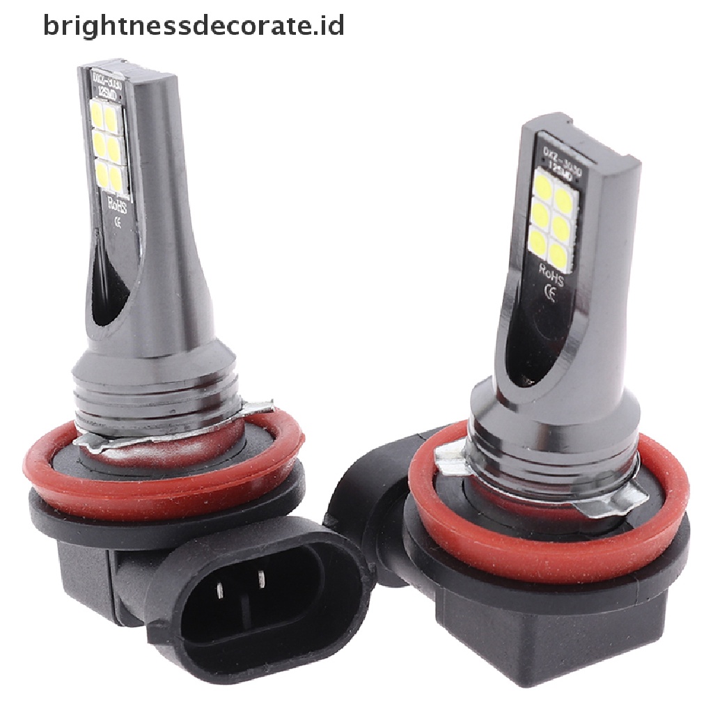 (Birth) Sepasang Bola Lampu Led H11 110w 20000lm 6000k Untuk Foglamp / Drl Mobil