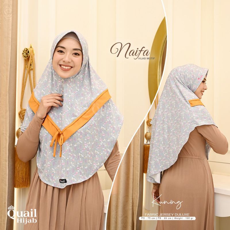 NAIFA hijab motif by Quail Hijab