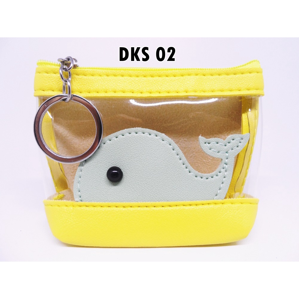 Dompet Koin Lucu Whale &amp; Bunny (DKS)