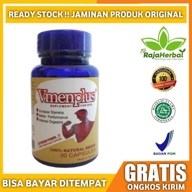 (COD) OBAT HERBAL KUAT PRIA ORIGINAL VMENPLUS ASLI 100% AMPUH MEMBANGKITKAN STAMINA PRIA TAHAN LAMA
