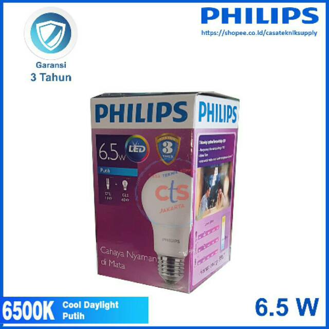 LAMPU PHILIPS LED 6,5 WATT