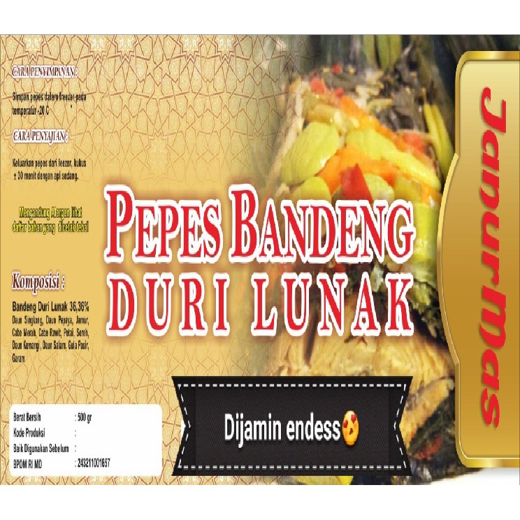

Pepes Bandeng Duri Lunak
