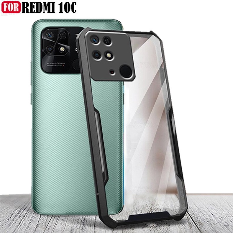 Xiaomi Redmi 10C Hardcase Shockproof Transparant Protect Camera Casing Redmi 10C