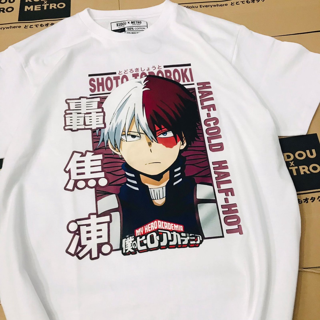 Tshirt Todoroki Shoto Classic Anime Manga Boku  No Hero Academia BNHA Premium Unisex