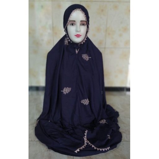 MUKENA TERUSAN,MUKENA RAYON BORDIR CEMARA, MUKENA TERUSAN WARNA