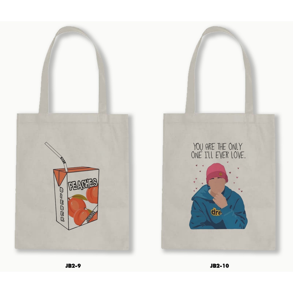 TOTE BAG BLACU - JUSTIN BIEBER 02