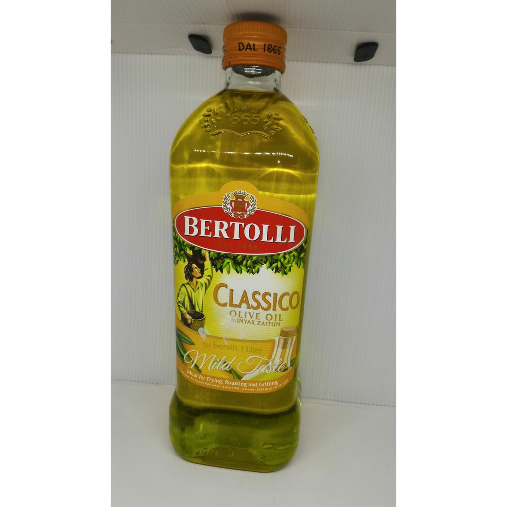 Bertolli Classico 1 Liter Olive Oil Minyak Zaitun Mild Taste Frying Ro Shopee Indonesia