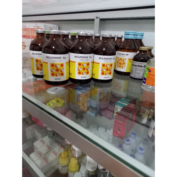 Sulpidon 100 ml obat injeksi demam meriang penurun panas untuk hewan mamalia ternak sapi kambing kud
