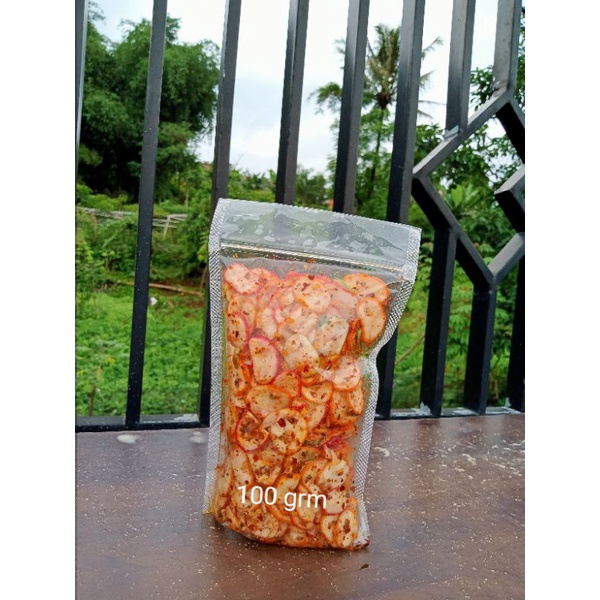 

krupukbawang renyah gurih pedas extra daun jeruk 100g