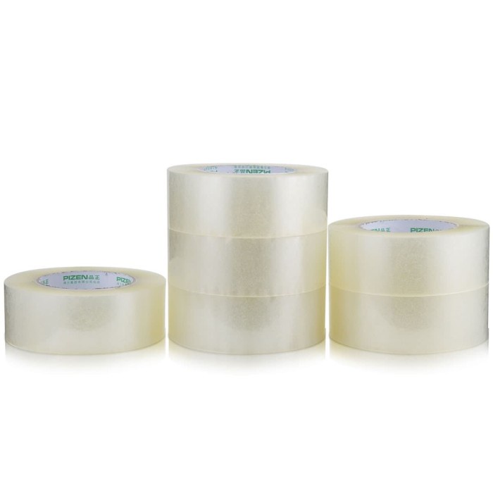

perekat-pengikat- deli isolasi / lakban bening 45mm x 100 yard x 48 micron 30902 -pengikat-perekat.