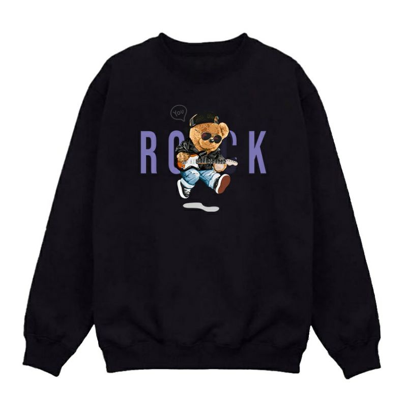 Sweater Crewneck Terbaru Bear Unisex Pria Wanita M-XL