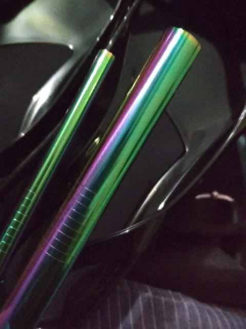 Stainless Straw / Sedotan Stainless (full Set Bubble Rainbow)