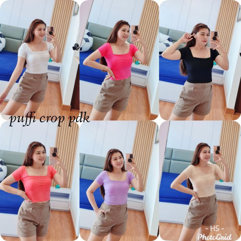 ATASAN TOP KOREAN PUFFI PENDEK/Puffi PDK