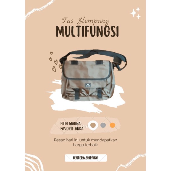 Tas Slempang pria/wanita no fear original