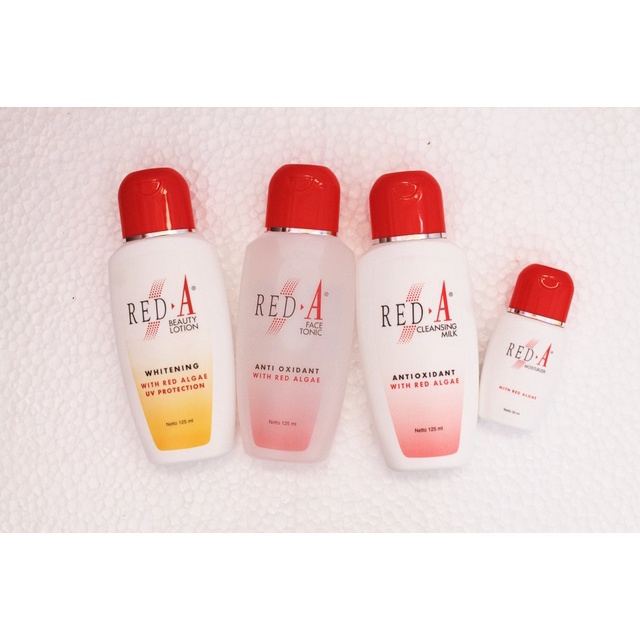 RED A Series (✔️ BPOM) Face Cleanser Facial Foam Face Tonic Moisturizer Eyebrow Cake Viva