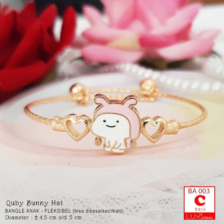 BA 010 Gelang Xuping Anak Pentol Quby Sticker WA Pentol Perhiasan Set Xuping Anak Lucu Luxx Xuping