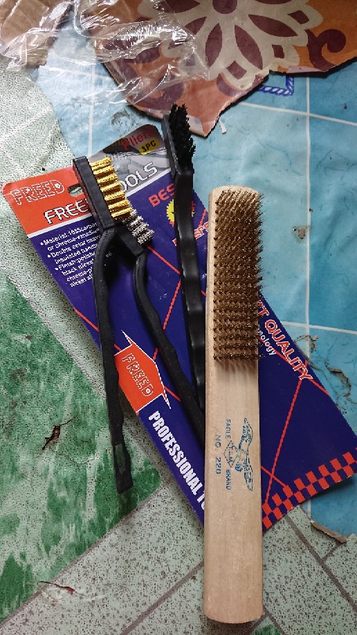 Sikat Kawat Set 3pcs Sikat Besi Mini 7 Inch Sikat Nylon Sikat Kuningan