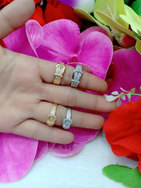 Cincin terbaru lapis emas18k D-F