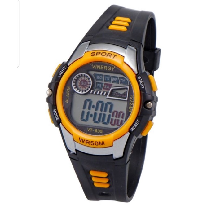 Jam Tangan Watch Vinergy Digital Sport AR VT 635 G Waterproof