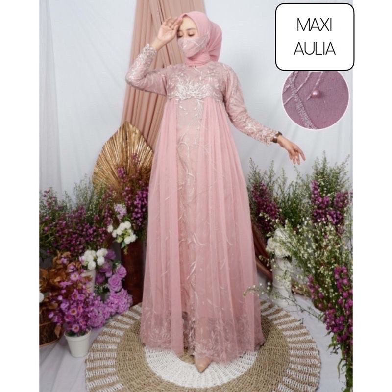 Gamis GAMIS MAXI JESSI / GAMIS KONDANGAN / GAMIS TILE TUTU / GAMIS BRUKAT TILE / GAMIS PESTA FREE MA