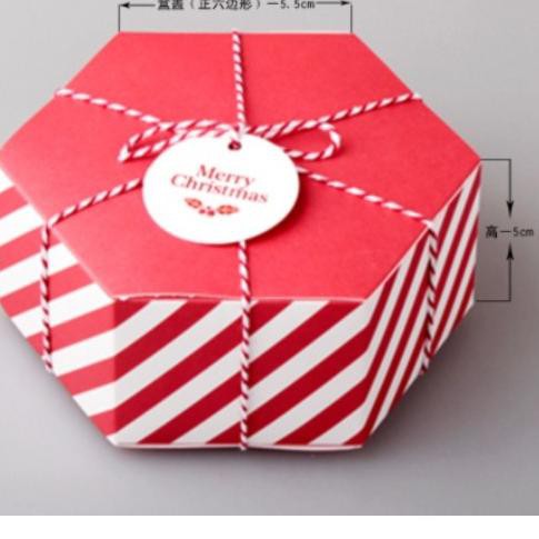 

Top Sale Box Segi Tema Natal / Gift Box Kotak Bingkisan Santa
