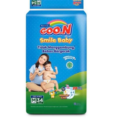 SALEE  - KEMASAN BARU  GOON SMILE BABY PANTS  S40/M34/L30/XL26/XXL24
