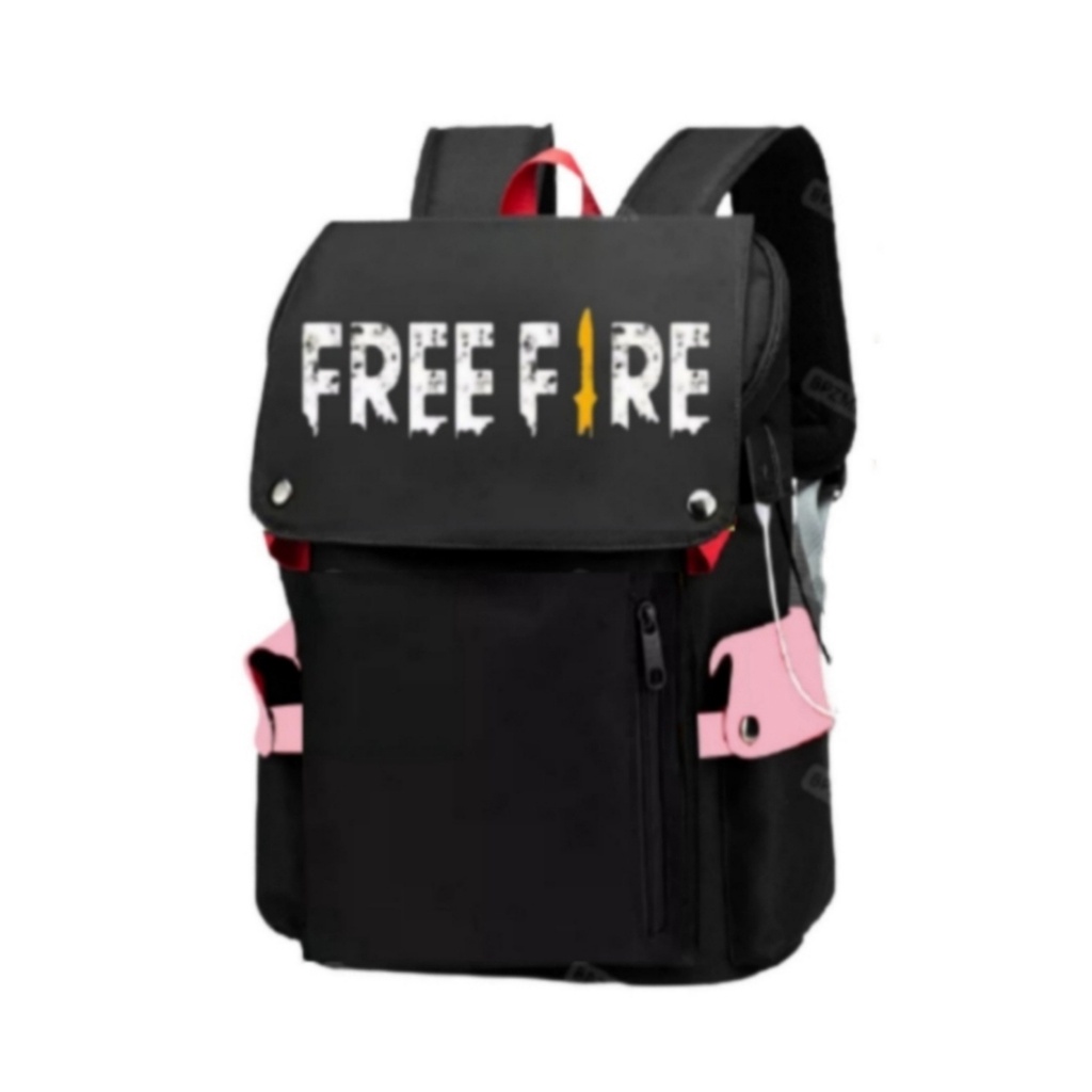 Tas Ransel Anak Sekolah Laki - Laki SMP TK SD Karakter Free Fire