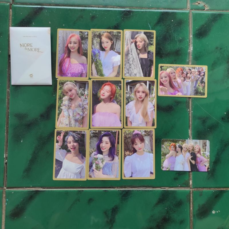 PHOTOCARD ALBUM TWICE MORE & MORE DAHYUN NAYEON MINA SANA JEONGYEON JIHYO UNIT MURAH SET