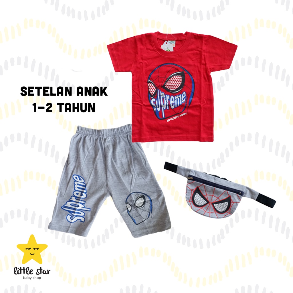 Coconut Setelan Anak Cowok | Set Baju Tas Anak Cowok