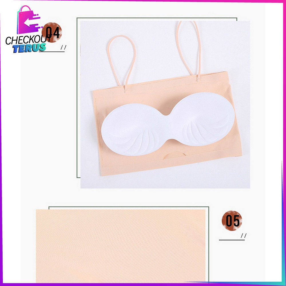 CT P71 72 Pakaian Dalam Atasan Wanita Bra Kembem Seamless Tangtop Wanita Tanpa Kawat Pakaian Dalam BH Tangtop Wanita