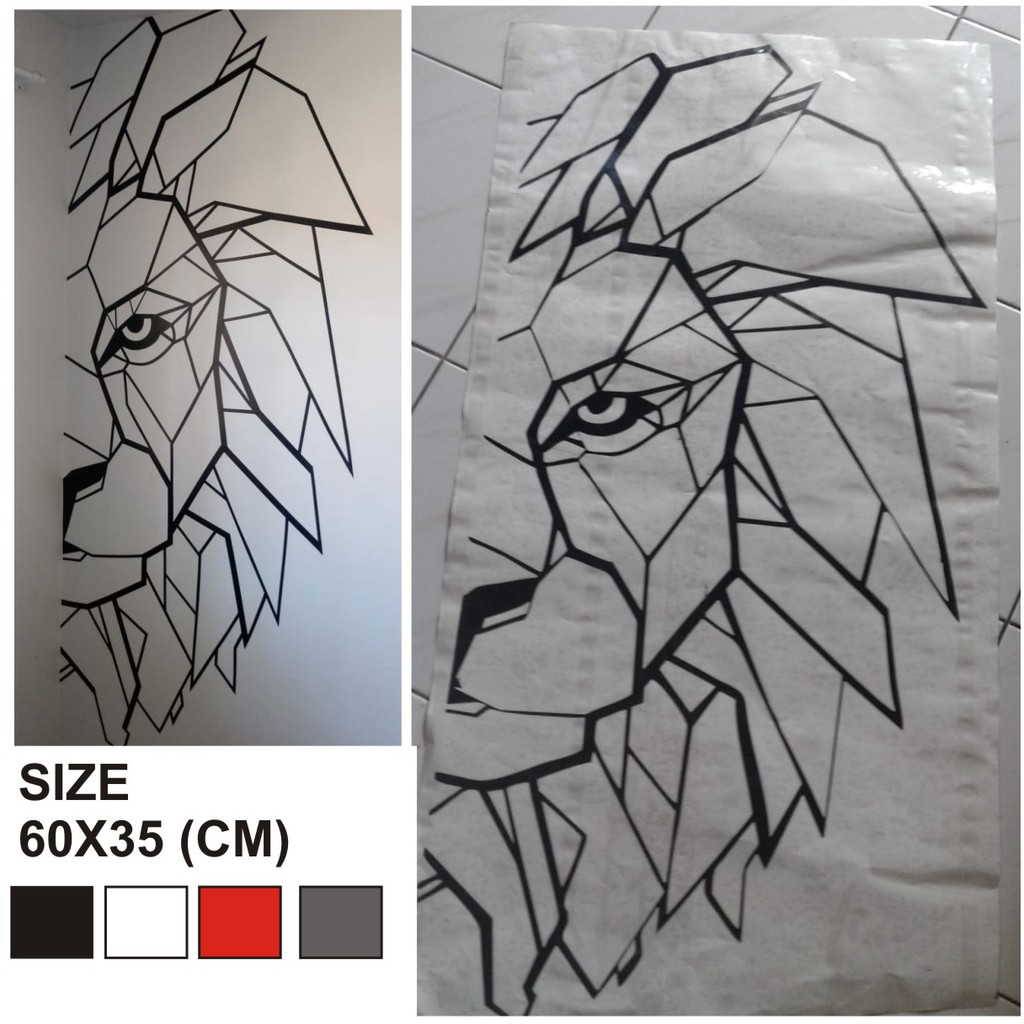 

cutting sticker walll sticker singa lion