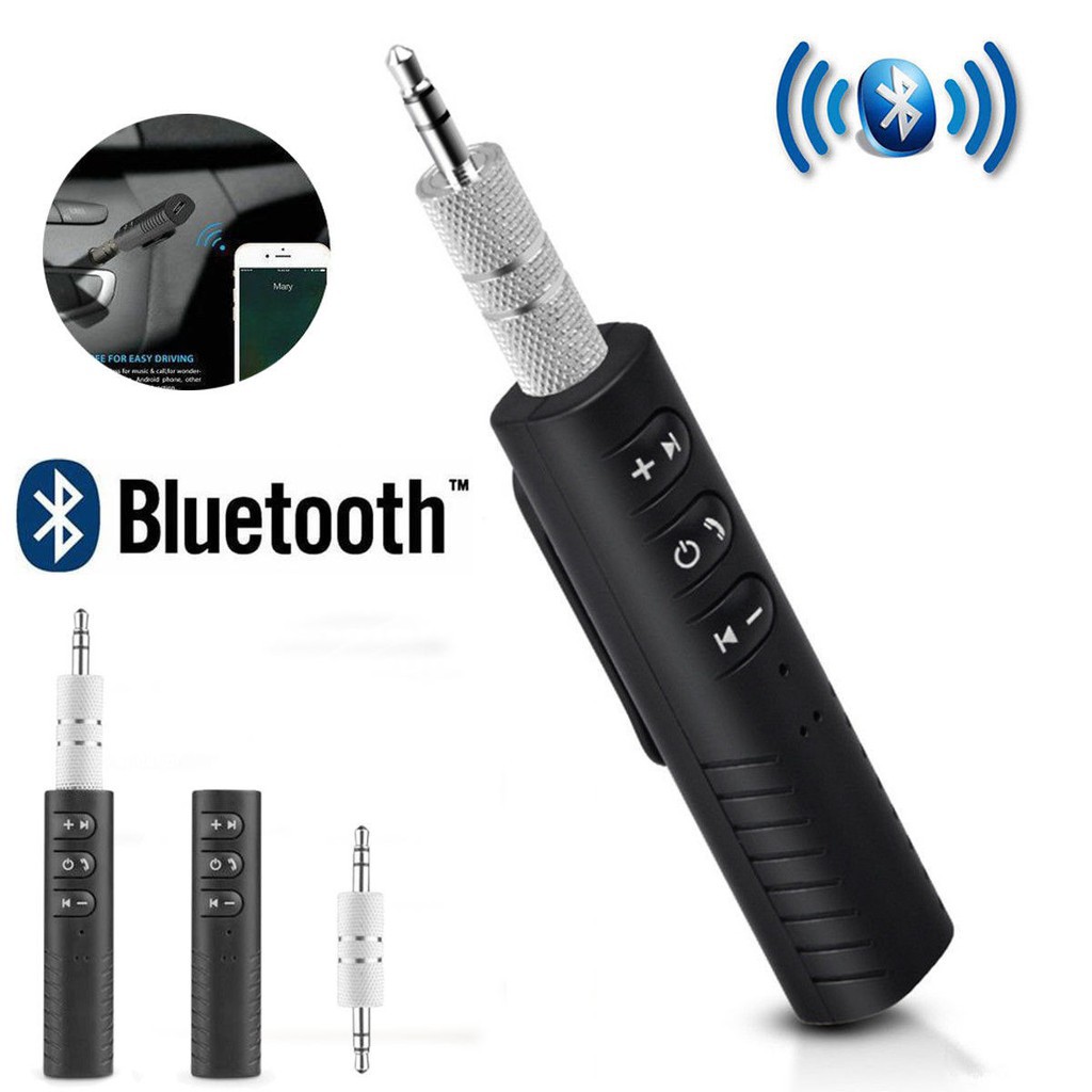 Bluetooth Receiver Car Bluetooth Wireless Receiver Black BT 450 / BT 801 Bluetooth Car Kit USB AUX - 59915 [qtop.id]