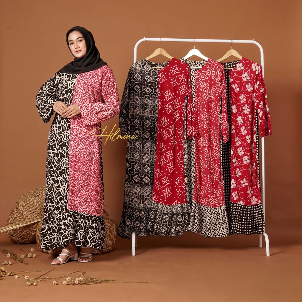 HILMINA - Gamis CAP Sopal / GAMIS BATIK CAP