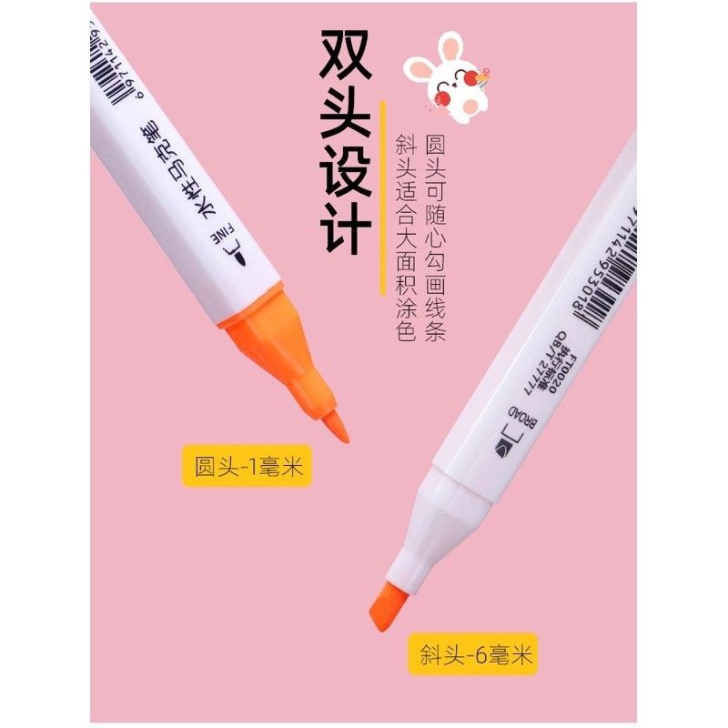 double tip wipe clean marker set spidol highlighter 2in1