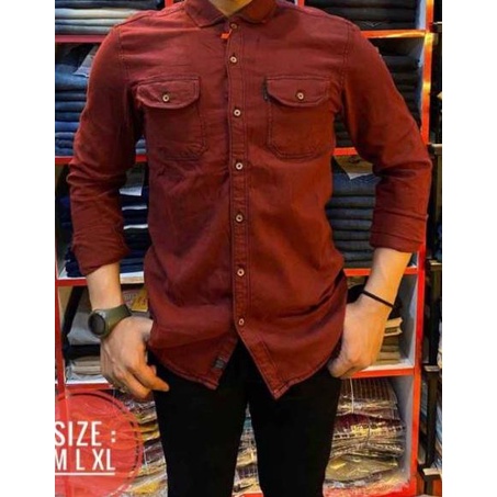 Telah Hadir.. KEMEJA LEVIS PRIA LENGAN PANJANG#PREMIUM