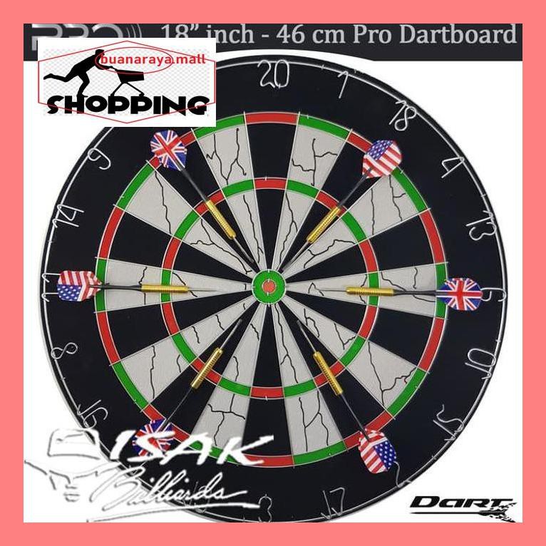 

Spoort04J Dartboard Pro 18" Inch - 46Cm Steel Dart Board Papan Panah Hadiah Anak Jjt0D