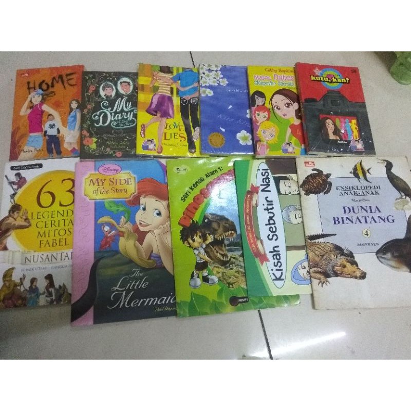 BUKU PAKET MURAH NOVEL REMAJA & CERITA ANAK BEKAS