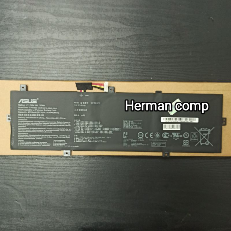 Original Baterai Asus UX430 UX430U UX430UA UX430UN UX430UQ C31N1620