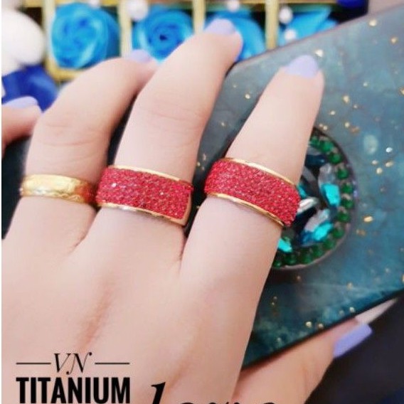 Titanium cincin wanita 2947