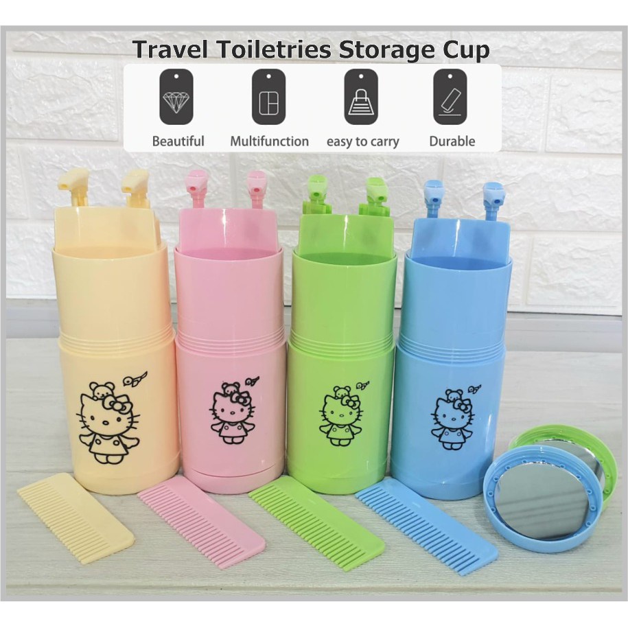 Travel Toiletries Kit Tempat Peralatan Toilet Organizer Praktis Wadah Sabun TRAVELING - DR88