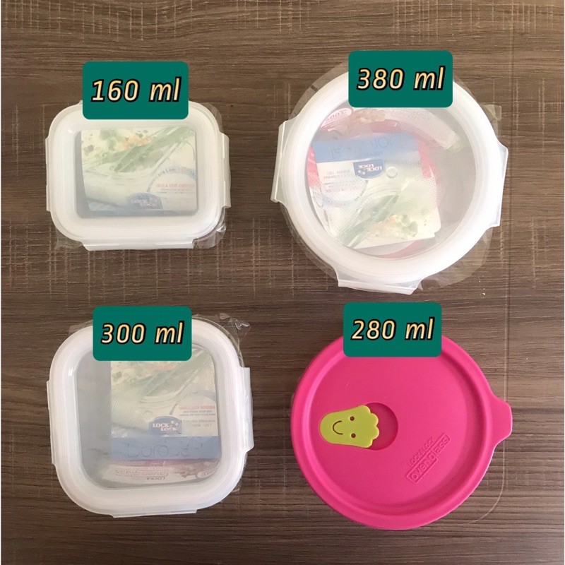 Lock n Lock Baby Food Container Set 3 PCS Borosilicate